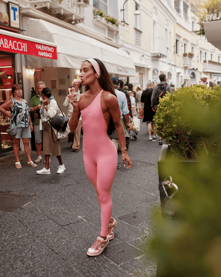 Macacão Veneza Rosa Milshake